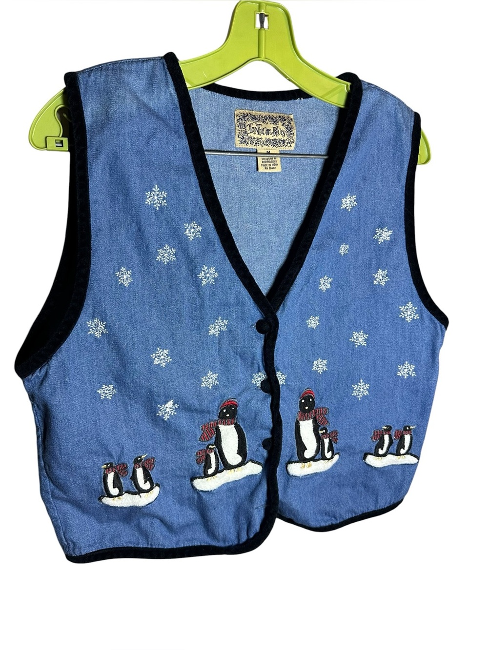 Tantrum Blues Penguin Vest Womens size M - Picture 2 of 6